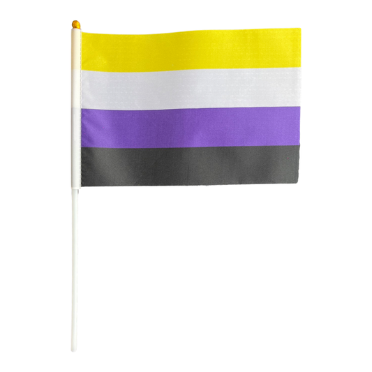 NON-BINARY PRIDE HAND FLAG