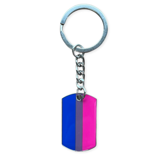 BISEXUAL PRIDE FLAG KEYCHAIN